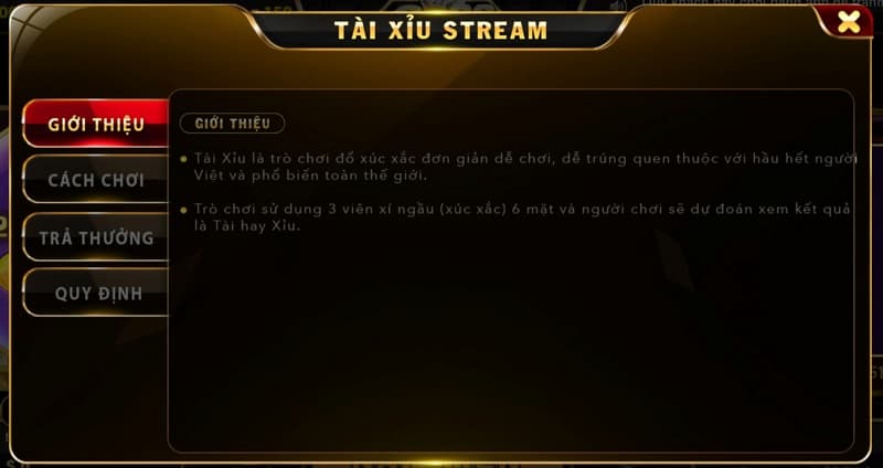 Giới thiệu tổng quan về game Tài xỉu livestream